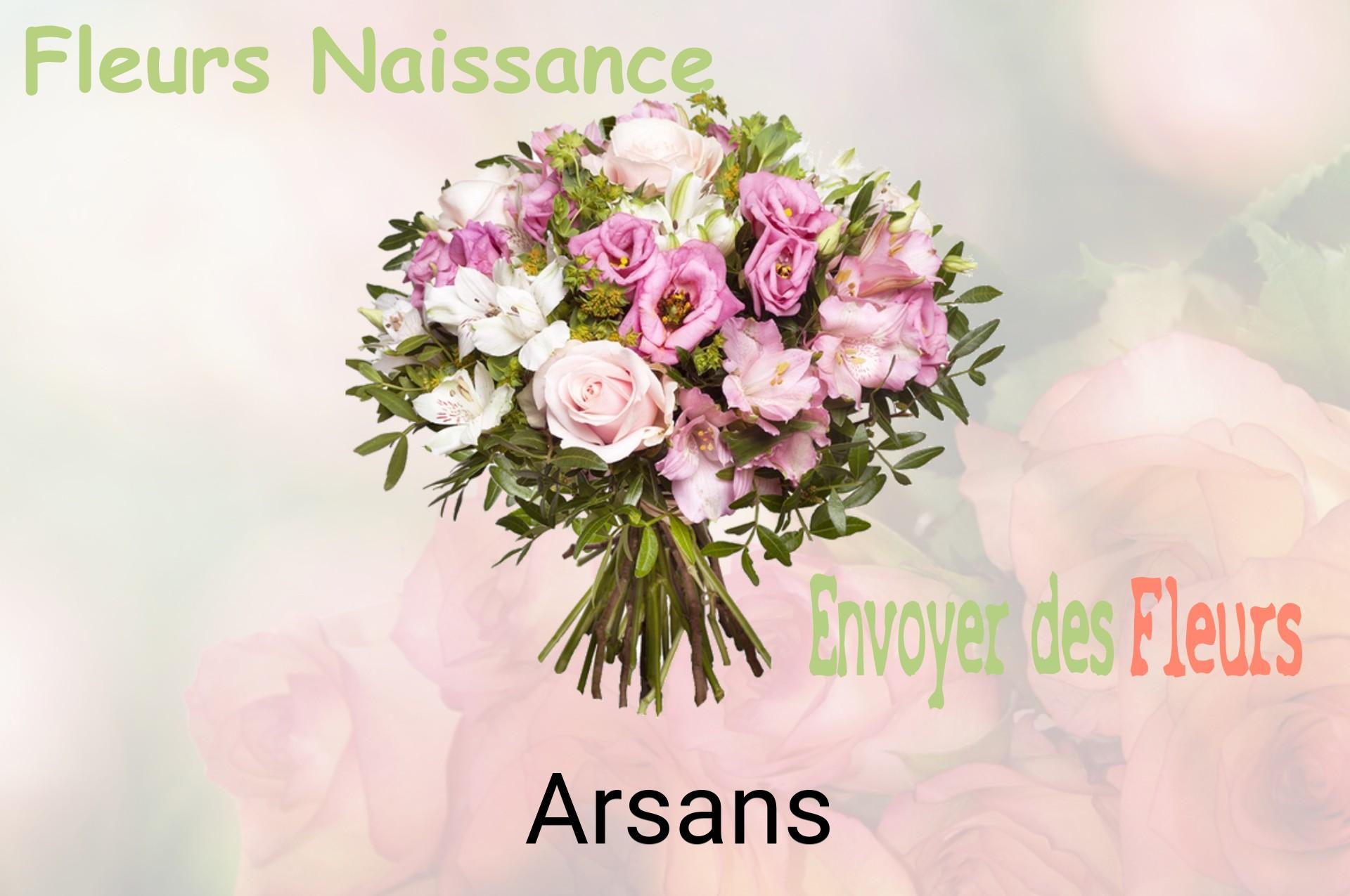Bouquet de fleurs de naissance livré à Arsans